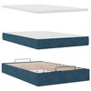 vidaXL Ottoman bed met matras 120x200cm fluweel donkerblauw