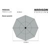 Madison Parasol Paros II Luxe 300 cm goudkleurig