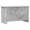 vidaXL Opbergkist met opslag Betongrijs 80 x 40 x 50 cm Bewerkt hout