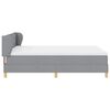 vidaXL Boxspringbed met matras Lichtgrijs 140 x 190 cm Stof