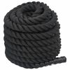 vidaXL Battle Rope Zwart 15 m 11 kg Polyester