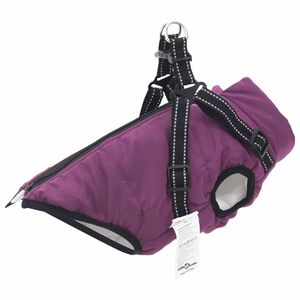 vidaXL Hondenjas Paars L24 Fleece en polyester