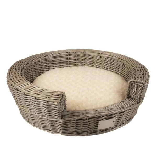 Duvoplus Huisdierenbed Provence met kussen wicker