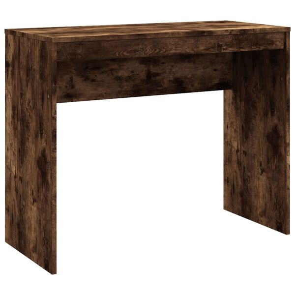 vidaXL Bureau 90x40x72 cm bewerkt hout gerookt eikenkleurig