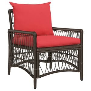 vidaXL Tuinstoel Bruin poly rattan