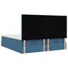 vidaXL Ottoman bed met matrassen en LED's 180x200cm fluweel