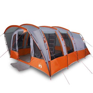 vidaXL Tunneltent 8-persoons waterdicht grijs