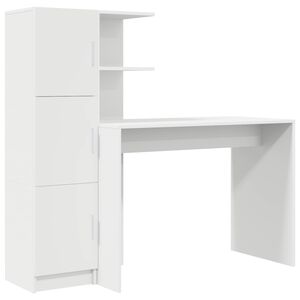 vidaXL Bureau Wit 133.5 x 50 x 124 cm 2 st