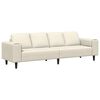 vidaXL Woonkamer Bank Cr&egrave;me 250 x 77 x 76 cm
