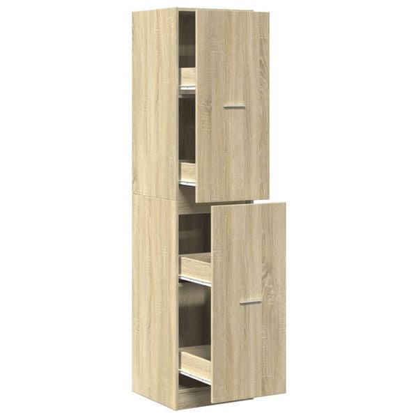 vidaXL Apothekerskast 40x41x174,5 cm bewerkt hout sonoma eikenkleurig