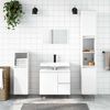 vidaXL Badkamerkast 65x33x60 cm bewerkt hout hoogglans wit