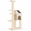 vidaXL Kattenboom met sisal krabpalen Cr&egrave;mekleurig 183 cm