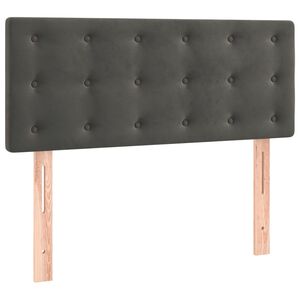 vidaXL Hoofdbord 80x5x78/88 cm fluweel donkergrijs
