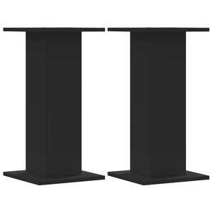 vidaXL Plantenstandaards 2 st 30x30x60 cm bewerkt hout zwart