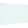 vidaXL Spatscherm keuken 80x50 cm gehard glas melkwit