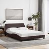vidaXL Bedframe "Dover" stof donkerbruin 140x200 cm