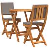 vidaXL Bistroset 3 st Olie naturel Massief Acaciahout