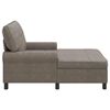 vidaXL Chaise Lounge met kussen Grijs 91 x 157 x 91 cm Nep Leer