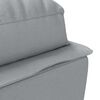 vidaXL Chaise longue met kussens stof lichtgrijs