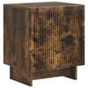 vidaXL Nachtkastje Gerookt eiken 43 x 34,5 x 50 cm Bewerkt hout