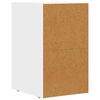 vidaXL Nachtkastje 2 pcs Wit 29,5 x 33,5 x 50 cm Bewerkt hout