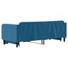 vidaXL Slaapbank met onderschuifbed 80x200 cm fluweel blauw