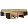 vidaXL Buiten bankenset 7 st Natuurlijk en Beige