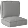 vidaXL Pallet Kussen Set 2 pcs Grijs 50 x 50 x 12 cm Oxford Stof