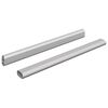 vidaXL Kaststaaf 2 st Zilver 316 x 15 x 29 mm Aluminium Legering