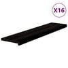 vidaXL Traptreden 16 st 110x30x2 cm massief eikenhout bruin-zwart