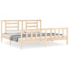 vidaXL Bedframe met hoofdbord massief hout
