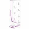 vidaXL Wandgemonteerde kapstok Oudhout 30 x 1,5 x 80 cm Bewerkt hout