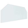 vidaXL Vuurplaats Glazen Plaat Transparant 120 x 50 cm Glas