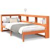 vidaXL bed met boekenkast zonder matras grenenhout wasbruin 90x200 cm