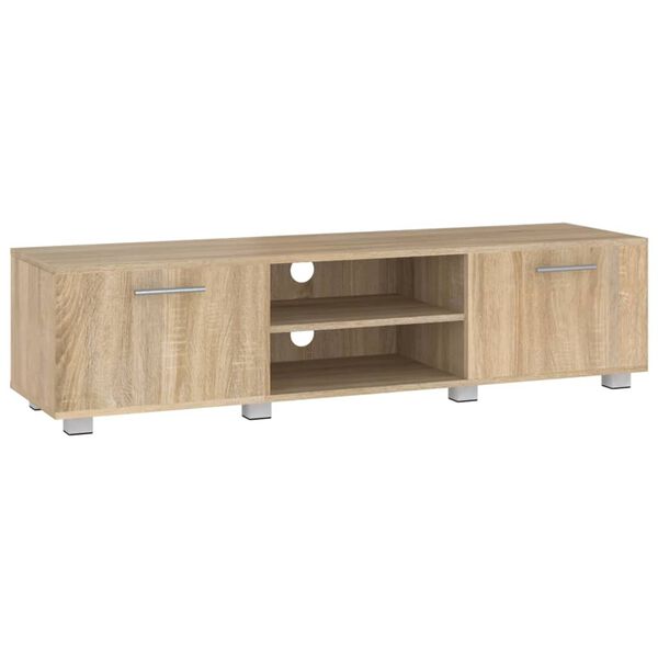 vidaXL Tv-meubel 140x40x35 cm bewerkt hout sonoma eikenkleurig