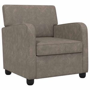 vidaXL Fauteuil Antiekgrijs Kunstleer