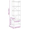 vidaXL Boekenkast Oud hout 40 x 30 x 85 cm Bewerkt hout