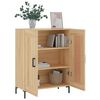vidaXL Dressoir 69,5x34x90 cm bewerkt hout sonoma eikenkleurig