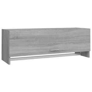 vidaXL Kledingkast 100x32,5x35 cm bewerkt hout grijs sonoma eikenkleur