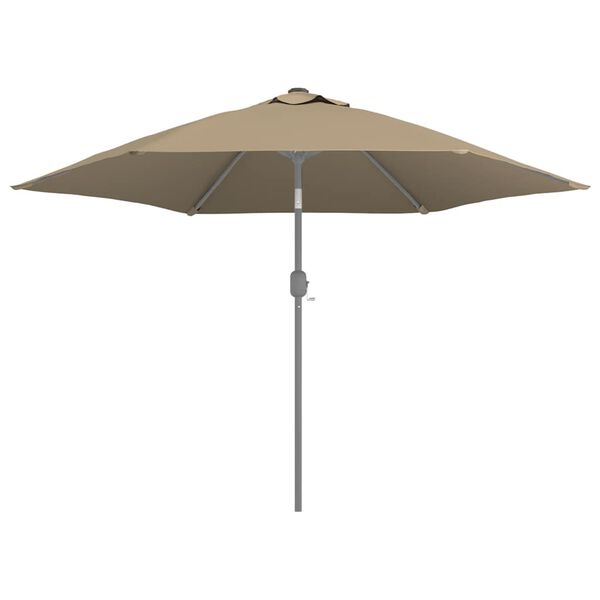 vidaXL Vervangingsdoek voor parasol 300 cm taupe