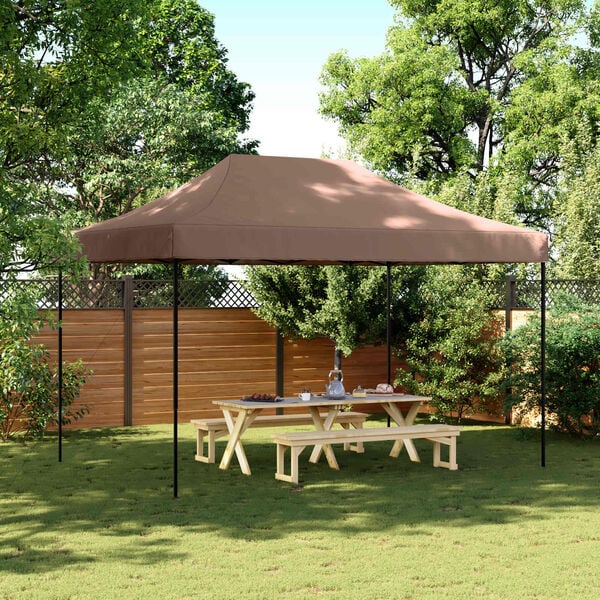 vidaXL Partytent Bruin 279 x 410 x 315 cm Oxford Stof