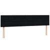 vidaXL Boxspring met matrassen fluweel zwart 200x210 cm