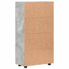 vidaXL Dressoir FLORIN Beton Grijs 55,5 x 29 x 103 cm Bewerkt hout