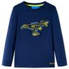 vidaXL Kindershirt met lange mouwen 116 marineblauw