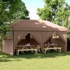 vidaXL Partytent Bruin 292 x 580 x 315 cm Oxford Stof