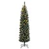 vidaXL Kunstkerstboom smal met 150 LED's 150 cm
