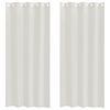 vidaXL Voile Gordijn 2 st Cr&egrave;me 225 x 140 cm Polyester