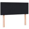 vidaXL Boxspring met matras fluweel zwart 120x210 cm