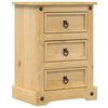 vidaXL Nachtkastje Corona 45x35x64 cm massief grenenhout