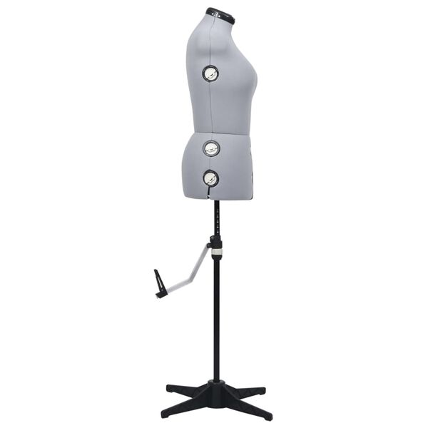 vidaXL Paspop verstelbaar vrouw maat 40-46 M grijs